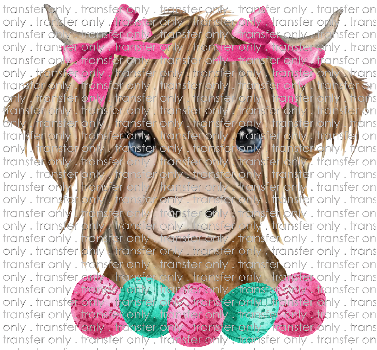 EST 169 Highland Cow Easter