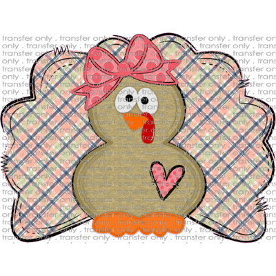 FALL 111 Girl Turkey Pink Plaid