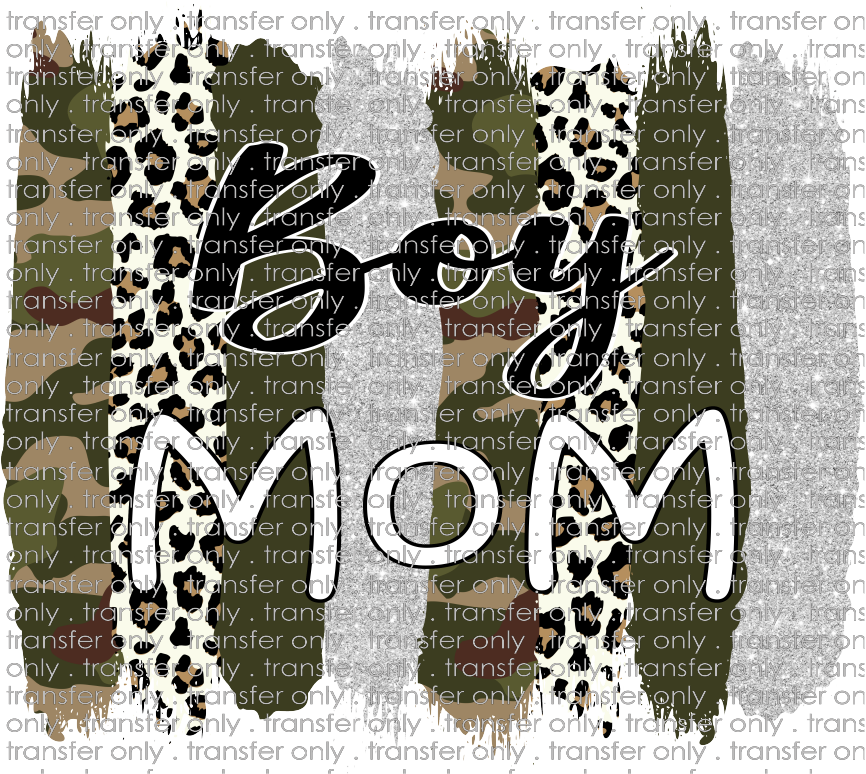 FAM 52 Boy Mom Camo Brush Stroke