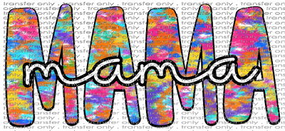 FAM 71 Mama Tie Dye Letters