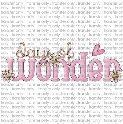 FLW 20 word art days of wonder