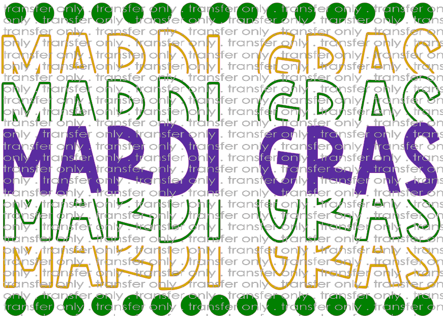 MG 19 Mardi Gras Word Stack