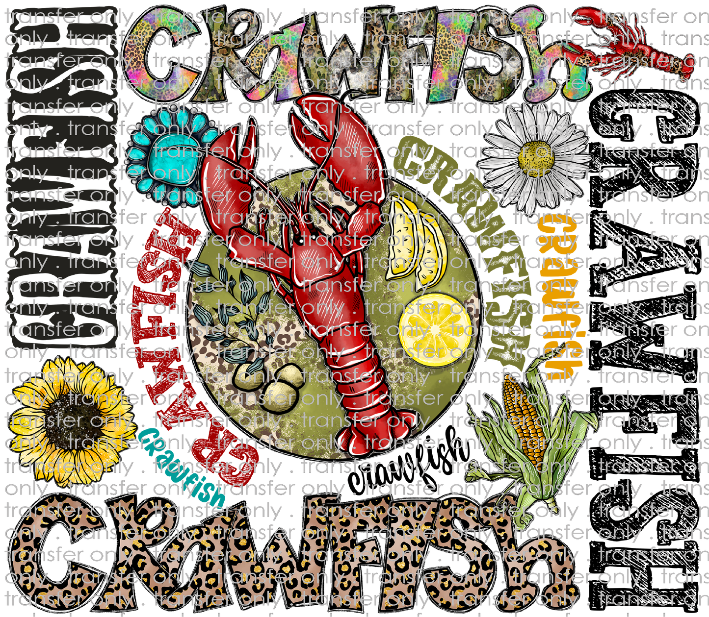 CFS 122 Crawfish Word Art