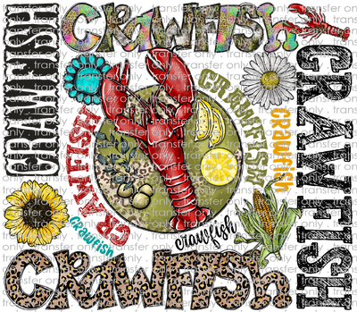 CFS 122 Crawfish Word Art