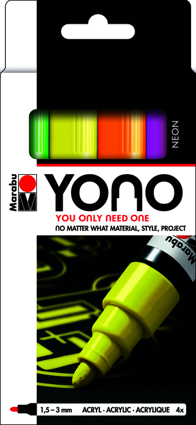 YONO Marker Set Neon 4pk