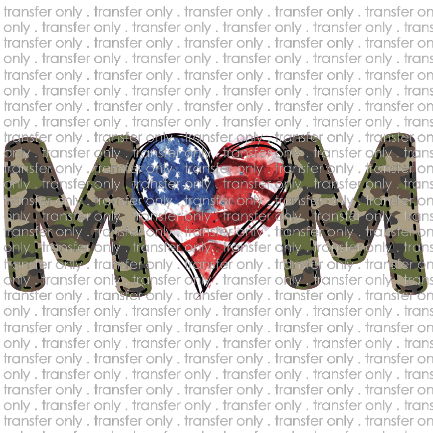 USA 101 Camo American Flag Mom