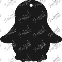 Penguin Acrylic Blank Key Chain