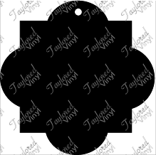 Quarrerfoil Acrylic Blank Key Chain