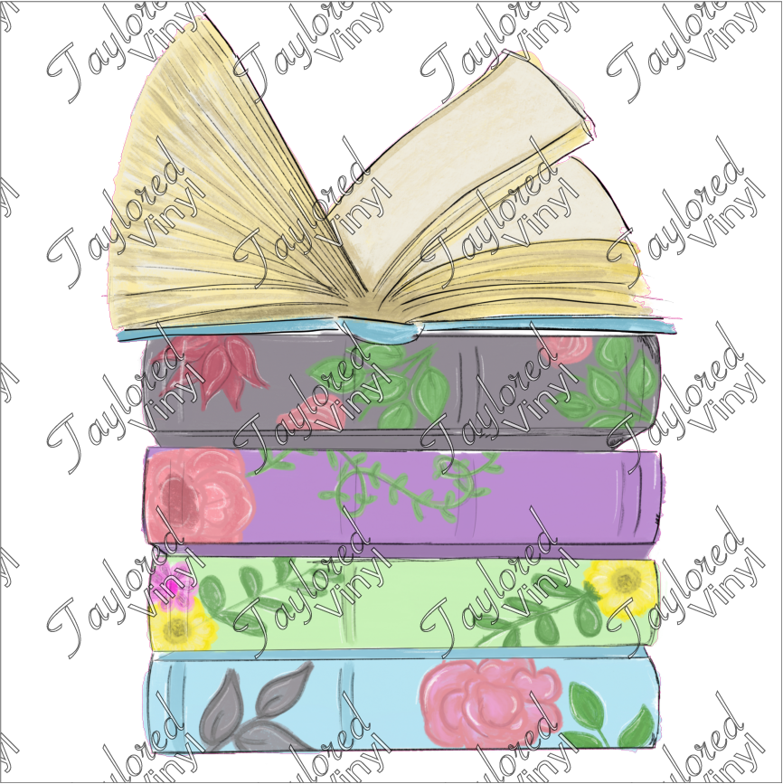 SCH 129 Books Flower spine