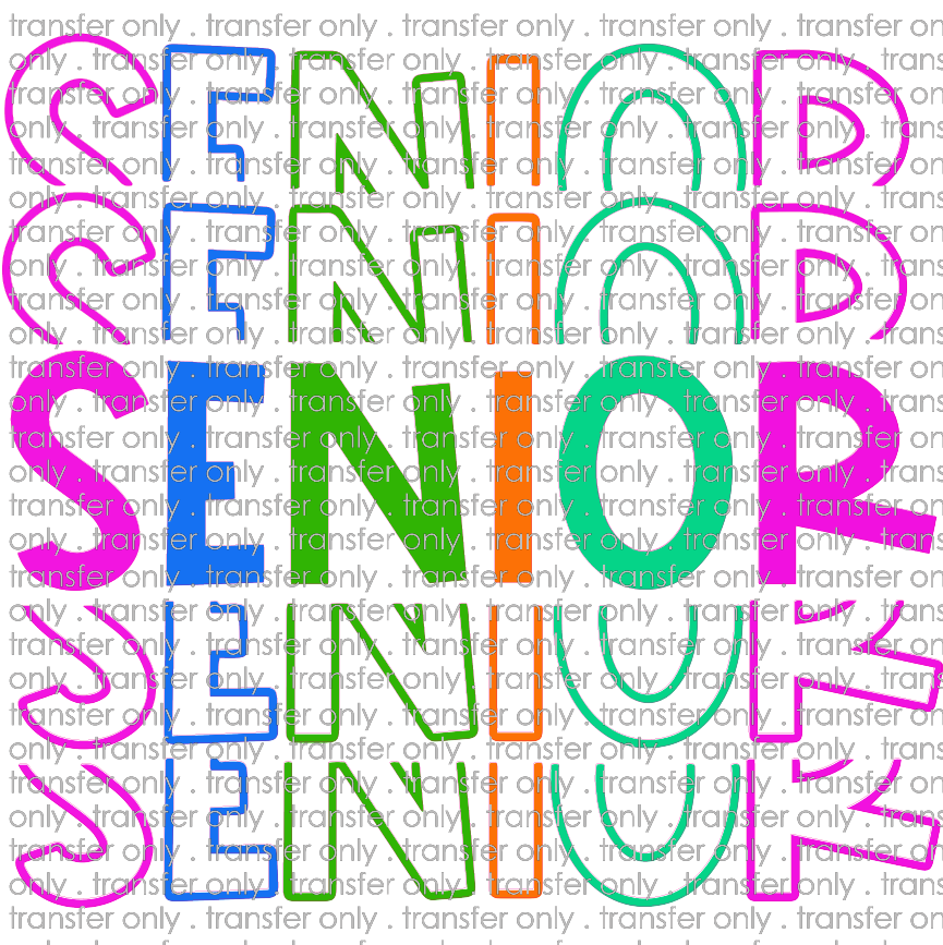 SCH 159 Senior words stacked