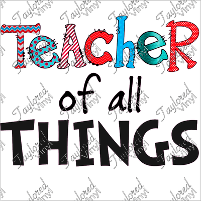 SCH 240 Teacher of All Things