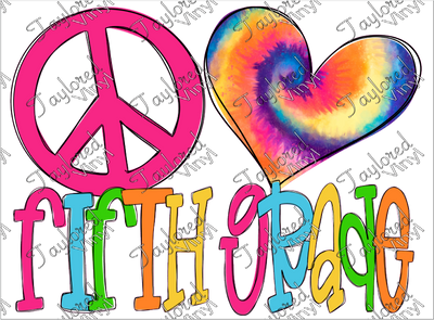 SCH 243 Peace Symbol Love 5th Grade