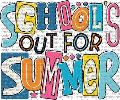 SCH 494 Schools Out for Summer Doodle