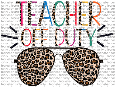 SCH 496 Leopard Teacher Sunglasses