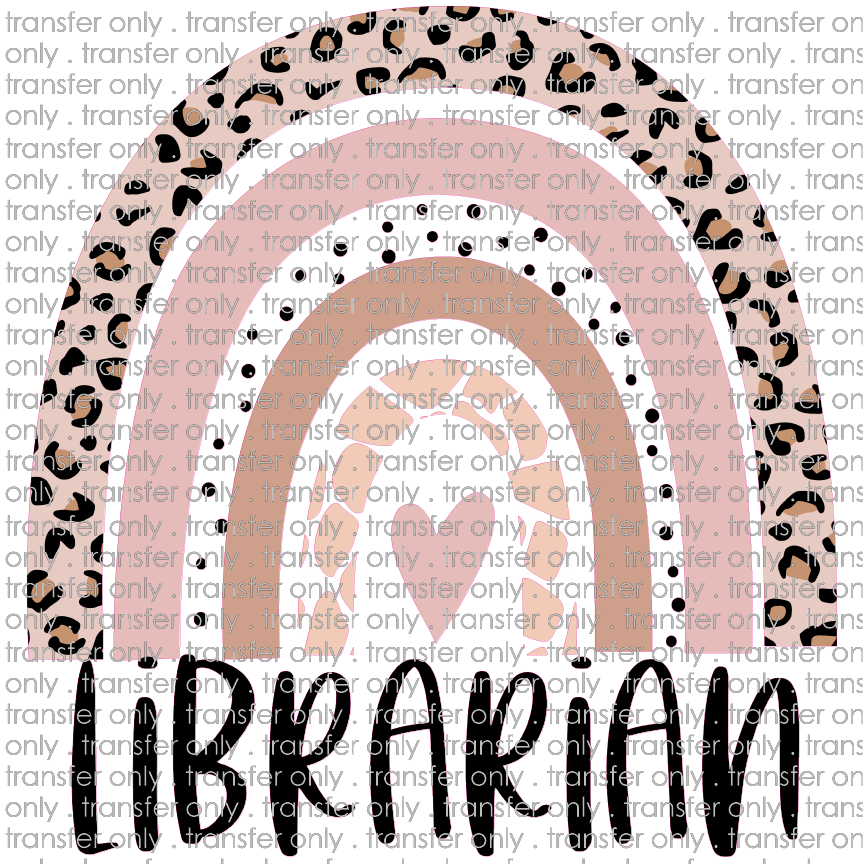 SCH 510 Librarian Animal Print Rainbow Blush