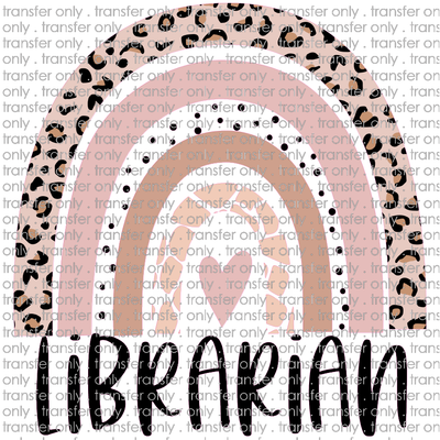 SCH 510 Librarian Animal Print Rainbow Blush