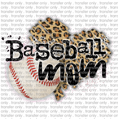 SPT 147 Baseball Mom Leopard Heart