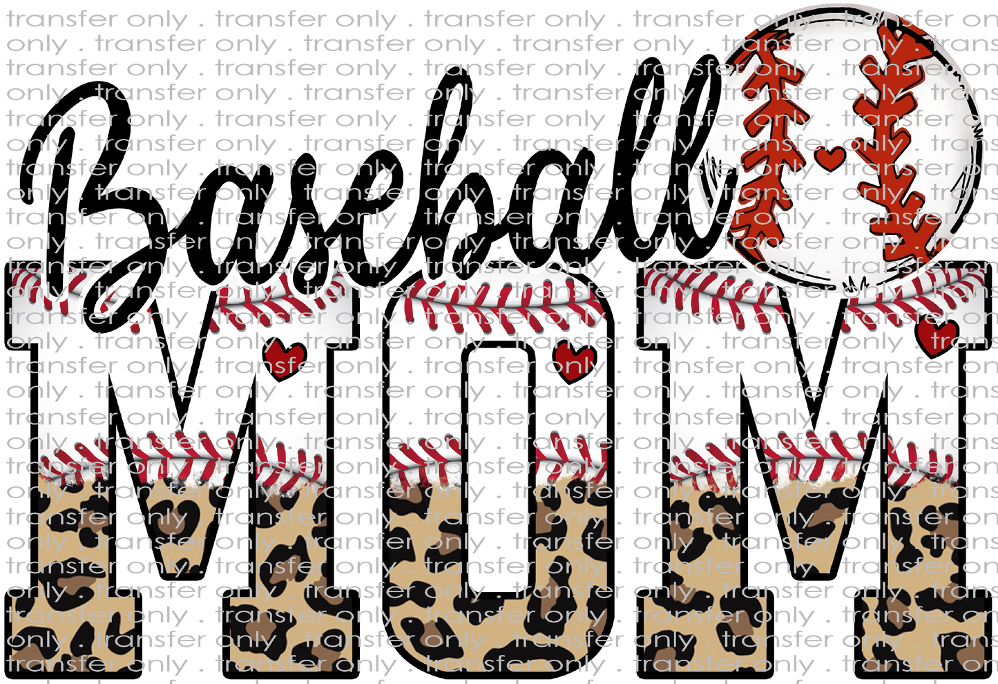 SPT 300 Baseball Mom Leopard White