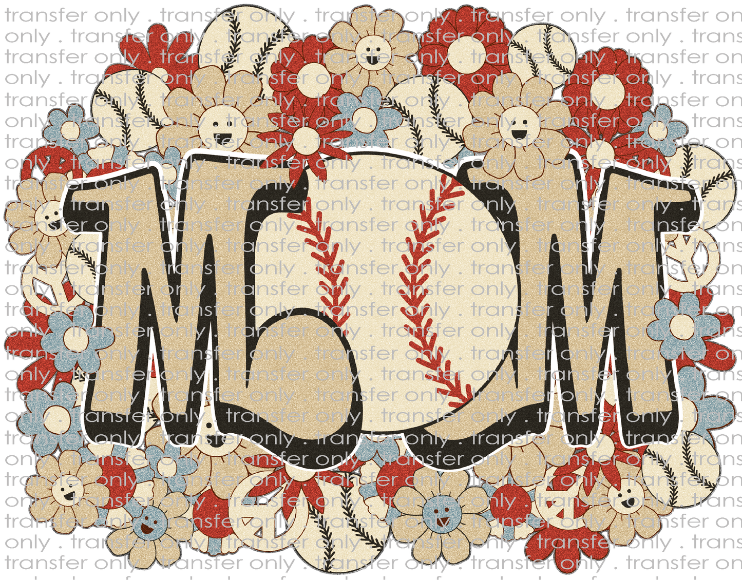 SPT 398 Retro Baseball Mom