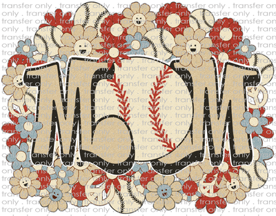 SPT 398 Retro Baseball Mom