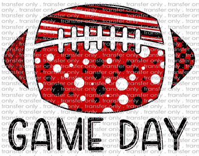 SPT 84 Red and Black Game Day Football