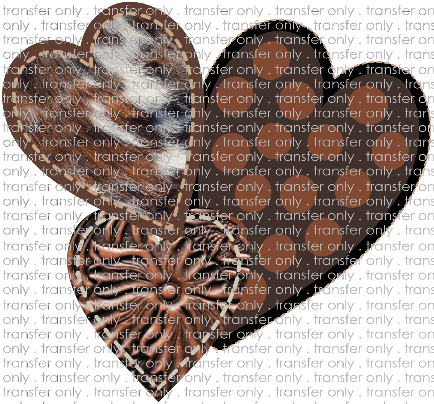 SW 113 Hearts Cowhide