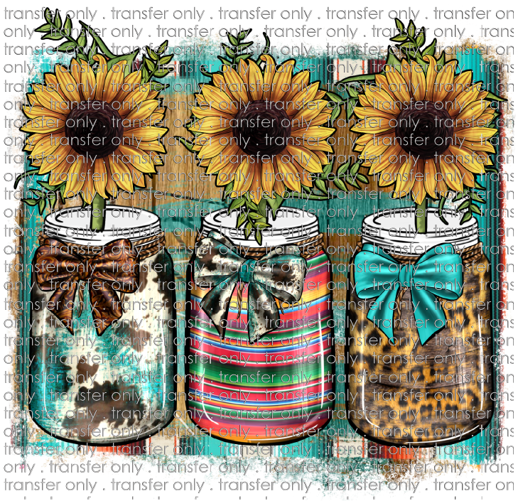 SW 72 Mason Jar Sunflower