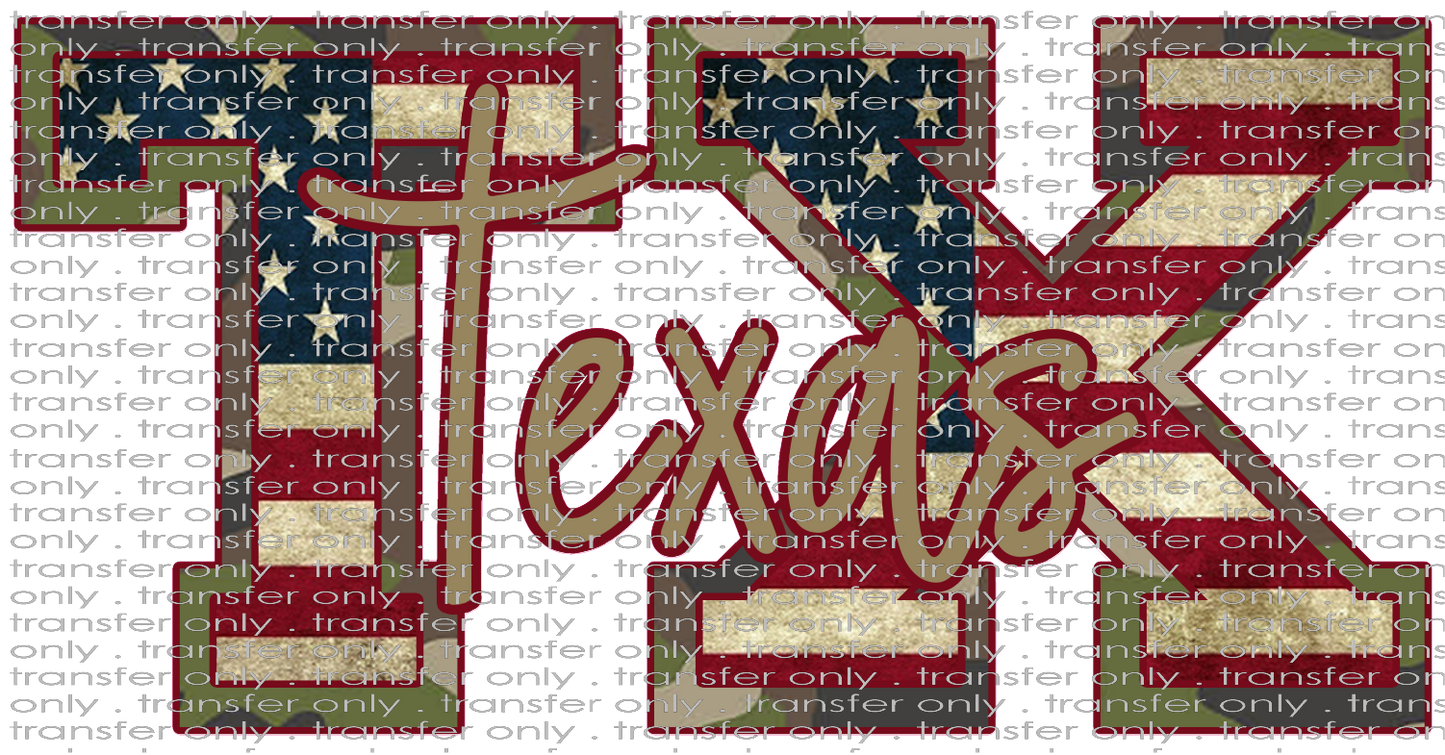 TX 36 Texas Camo American Flag