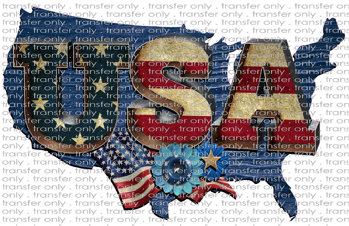 USA 53 USA Wooden Background