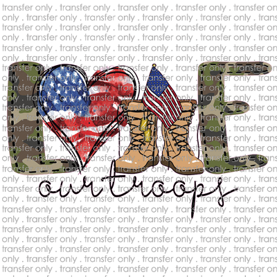 USA 72 love our troops camo boots