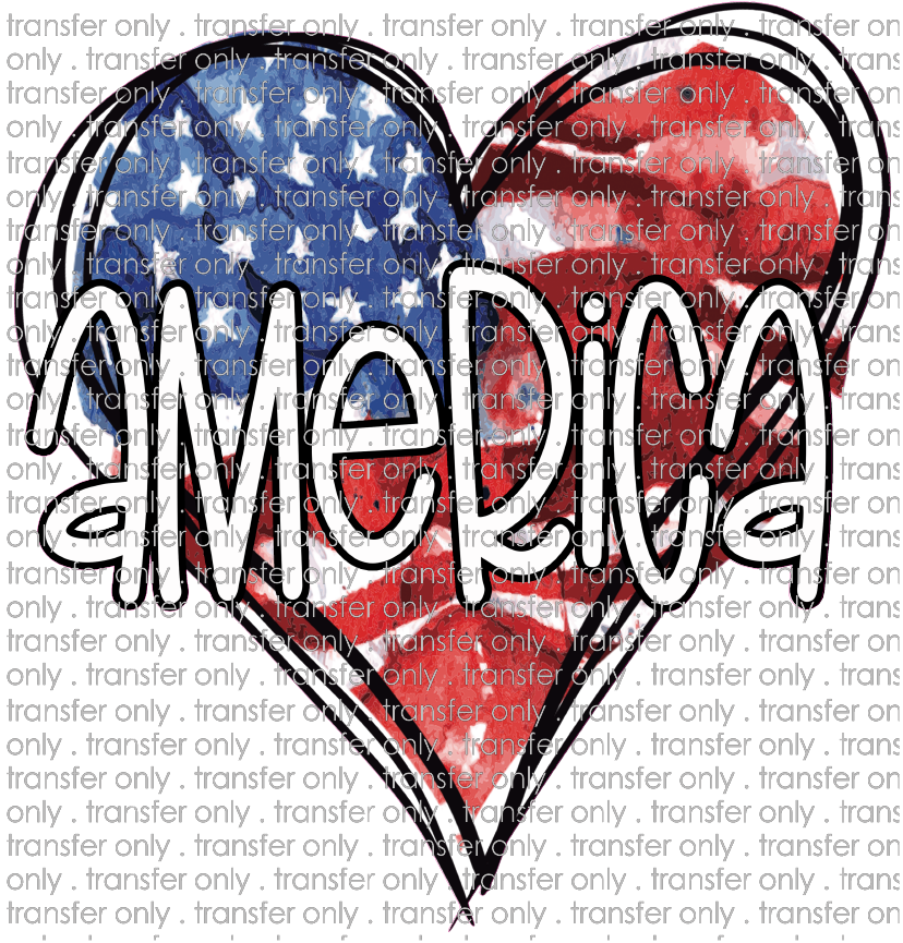 USA 85 American Flag Heart