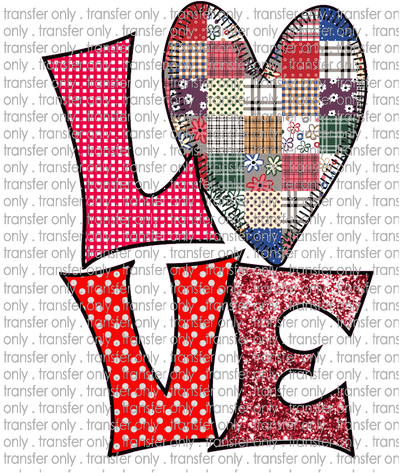 VAL 88 Love Plaid Heart