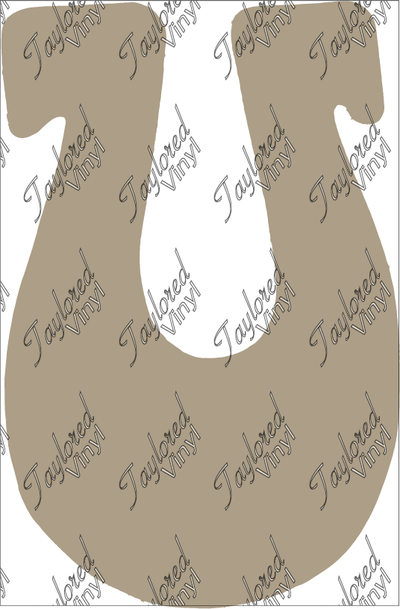 PC36 - Horseshoe - 1/4" Plywood Cutout