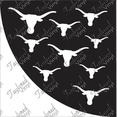 Longhorn Acrylic Bleach Sleeve Stencil